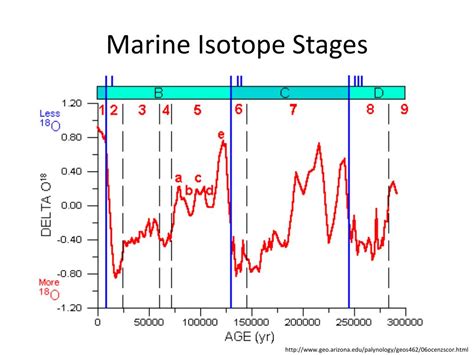 Marine isotope stages